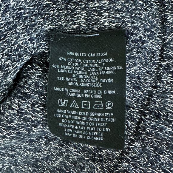 Anthropologie Knitted & Knotted Asymmetrical Ruffle Ribbed Marled Sweater - XS - Picture 6 of 9